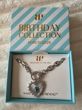 Bomb Party March 2026 Silver Heart Pendant Necklace